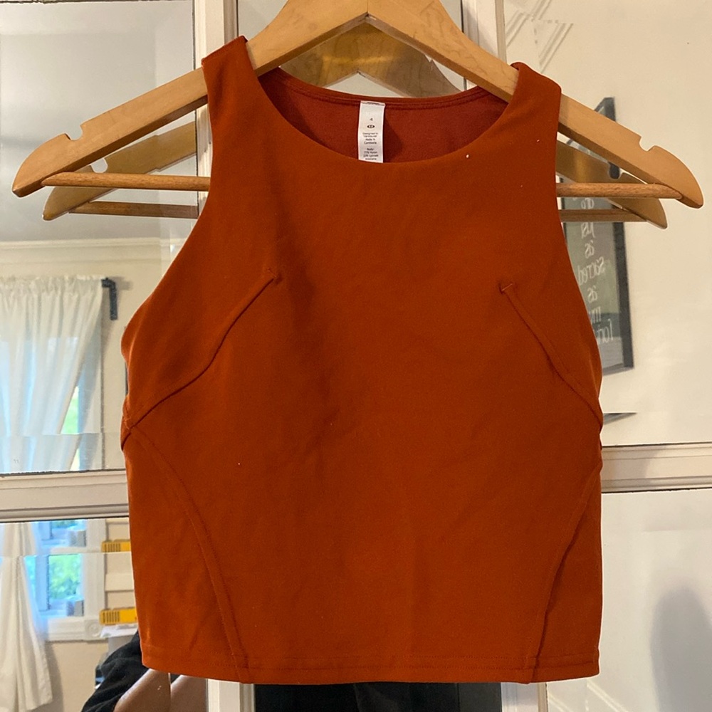 High neck lululemon tank